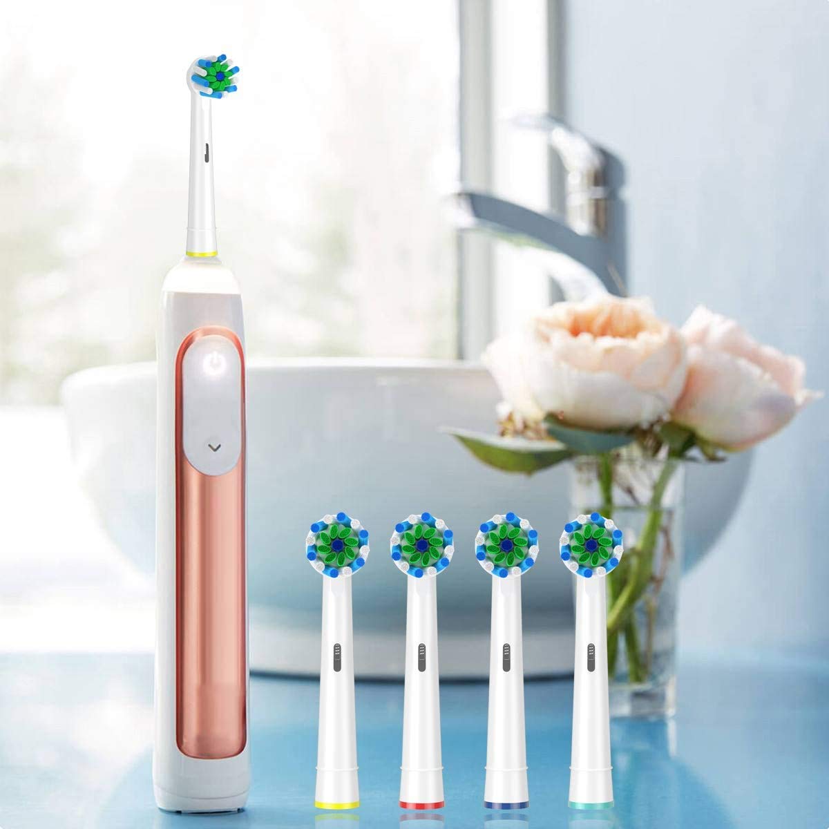 HANNEA Replacement Toothbrush Heads Precision Clean Brush Heads Replacement Refills for Braun Oral-B Electric Rechargeable Toothbrushes, Pack of 12 HANNEA Replacement Toothbrush Heads Precision Clean Brush Heads Replacement Refills for Braun Oral-B Electric Rechargeable Toothbrushes, Pack of 12